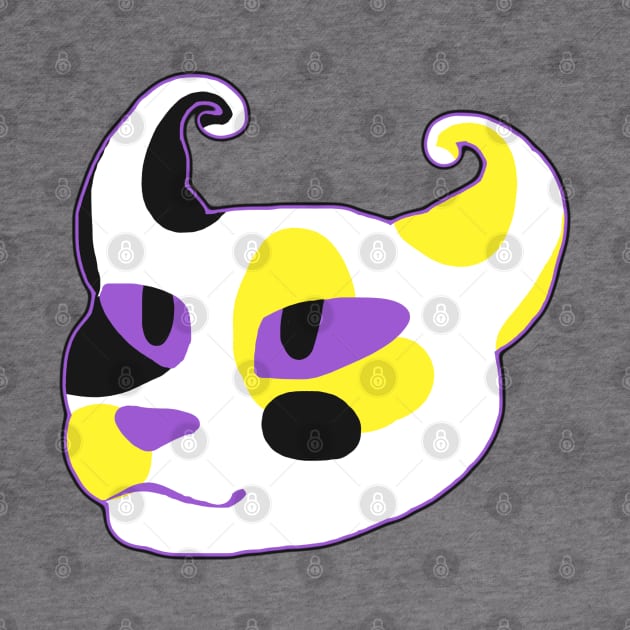 Nonbinary pride cat by TangletallonMeow